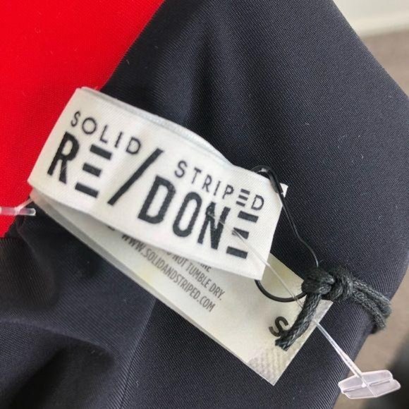 SOLID & STRIPED X RE/DONE MALIBU BIKINI BOTTOM MOT - Picture 7 of 9